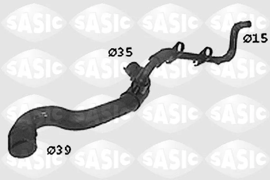 Sasic SWH0436 Tubo Radiatore OE 1343K1 per Partner e Berlingo