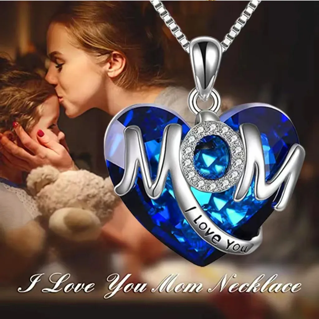 Collana a forma di cuore in argento sterling per zia e nipote, collana a forma di cuore affiancate o a chilometri di distanza, idea regalo per compleanno e Natale per lei, Regno