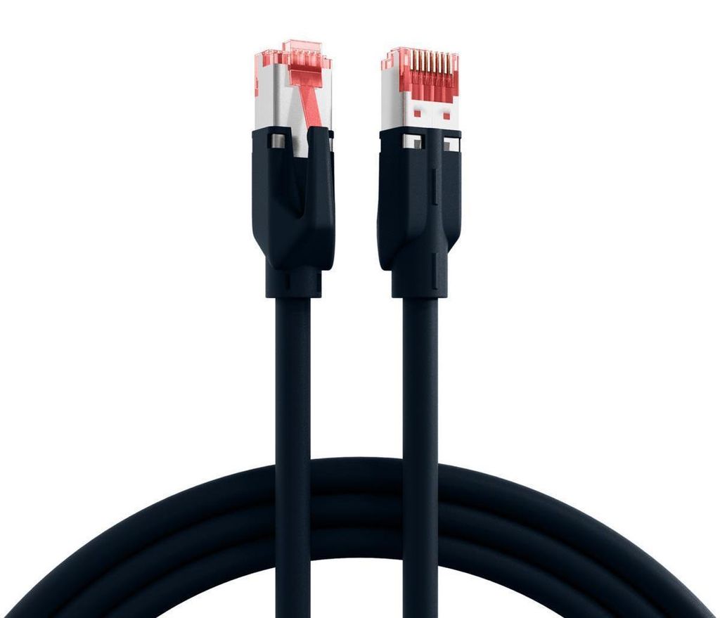 EFB RJ45 Patchkabel S/FTP,Cat.6A,TM21,UC900,0.5m,schwarz