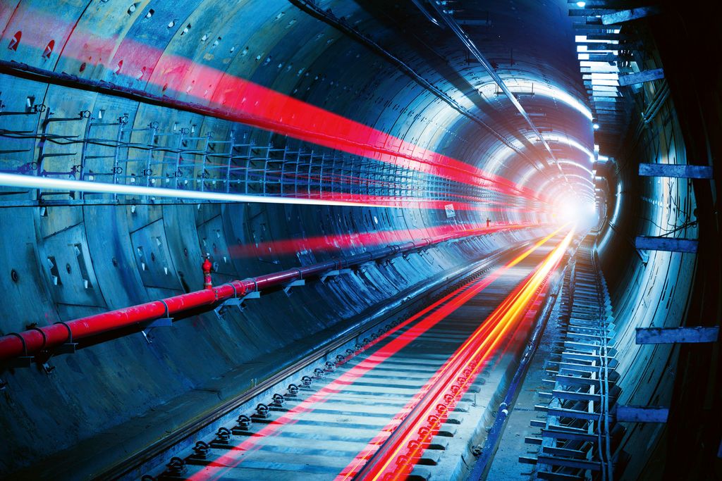 Fototapete - Tunnel 375x250cm - Vliestapete