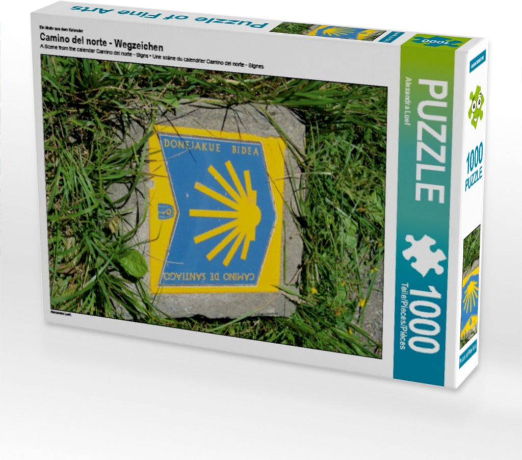 Calvendo Ein Motiv aus dem Kalender Camino del norte - Wegzeichen 1000 Teile Puzzle hoch 480x640mm, Luef Alexandra; 7419482