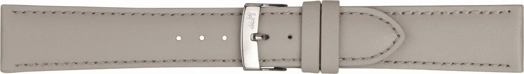 Bracelet Cuir de Veau Grafic 12mm avec Boucle Argent Taille Courte