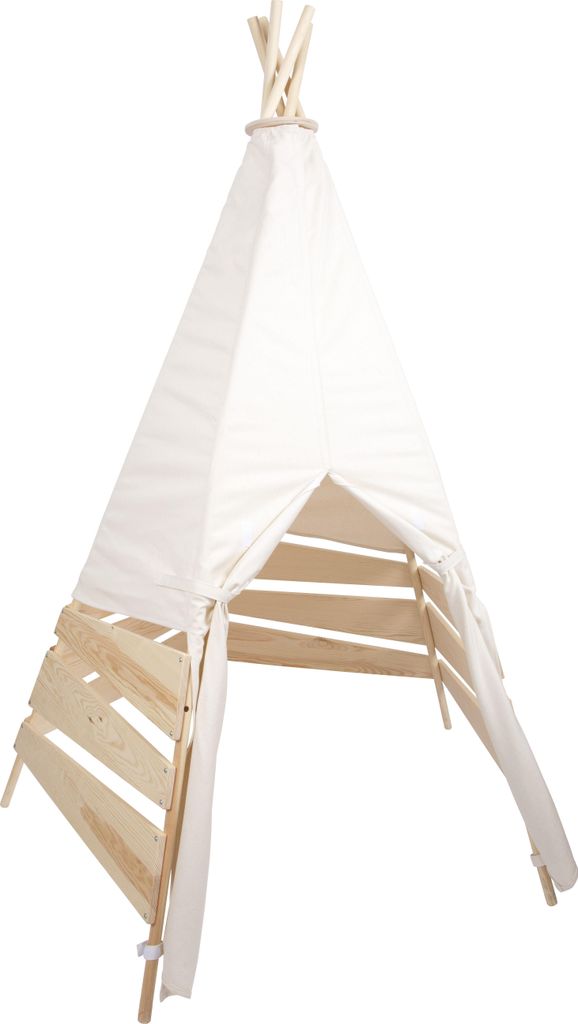 Smallfoot Outdoor Zelt Tipi 12405 weiß, Kinderzelt, wasserdicht, ab 2 Jahre