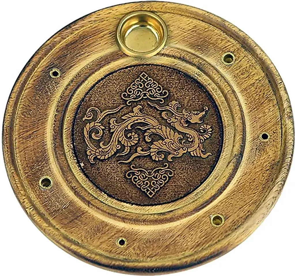 Brûle-encens Dragon sans Salissures - Lot de 3 pour Bâtons et Cônes