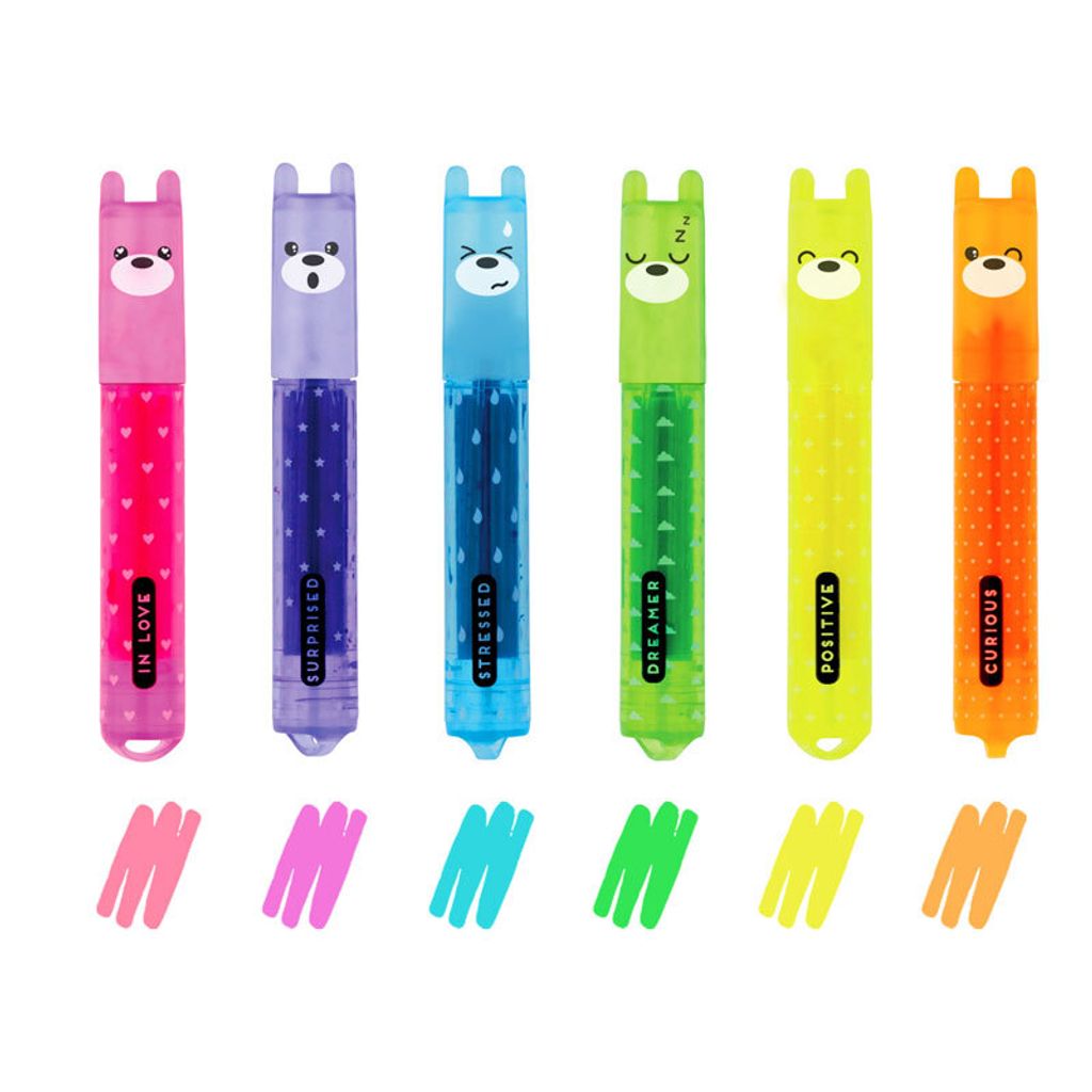 Legami Mini textový popisovač 6er Set - TEDDY'S MOOD - Obrázek produktu 