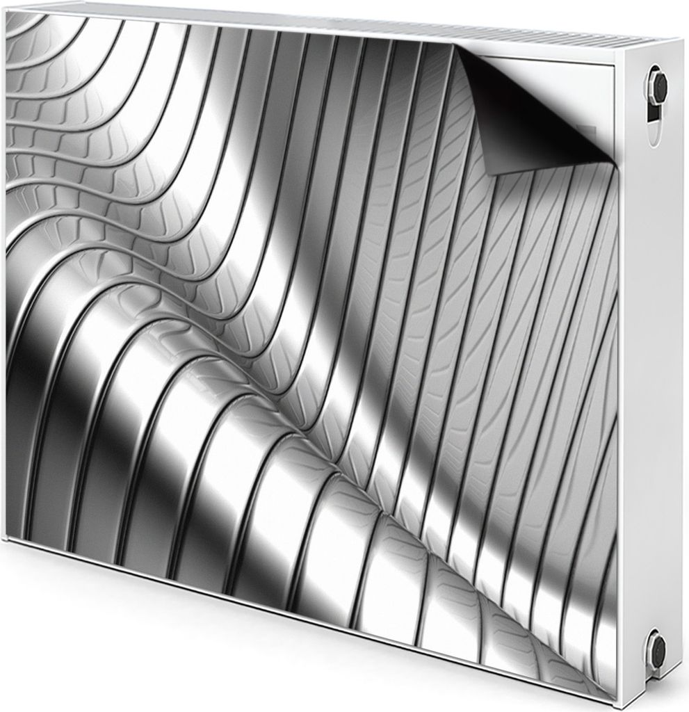 Magnet Radiator Magnet Mat Heizkörper Heizung Verkleidung Abdeckung 110x60 cm - Metallisch