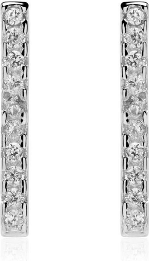 Stäbchen Ohrstecker 925er Silber Zirkonia