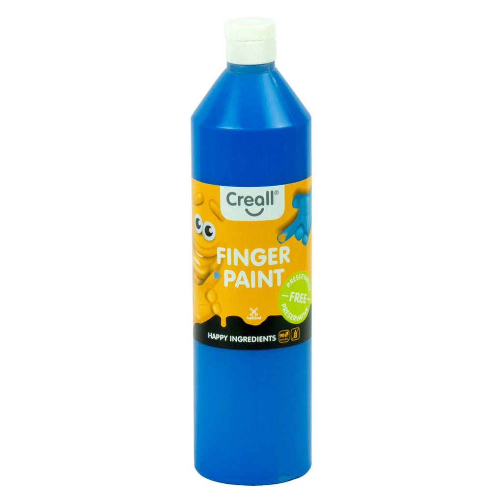 Creall Fingerfarbe ohne Konservierungsstoffe, Blau, 750 ml Produktbild 