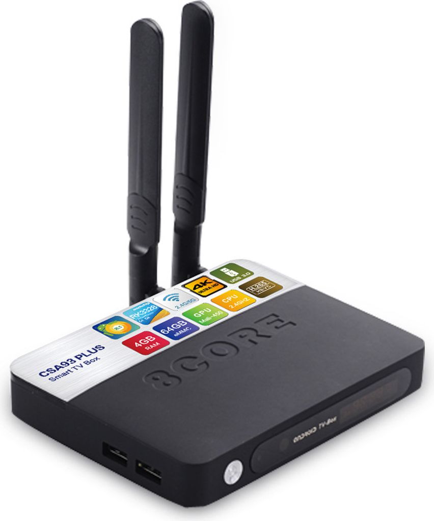 CSA93PLUS TV BOX 4G+64GB Noir AU