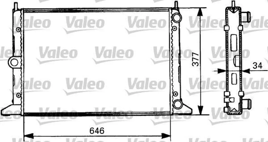 Radiateur Valeo 731386 Haute Performance pour Ford Galaxy WGR