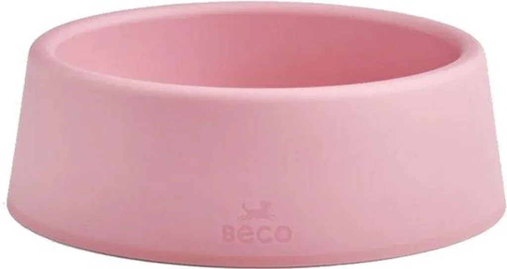 Gamelle pour chien S rose petit format avec rebord bas anti-stress