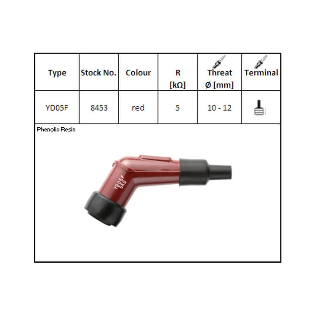 Elettricità Connettore per candele di accensione NGK YD-05 F, per candela di accensione da 12 mm, 120