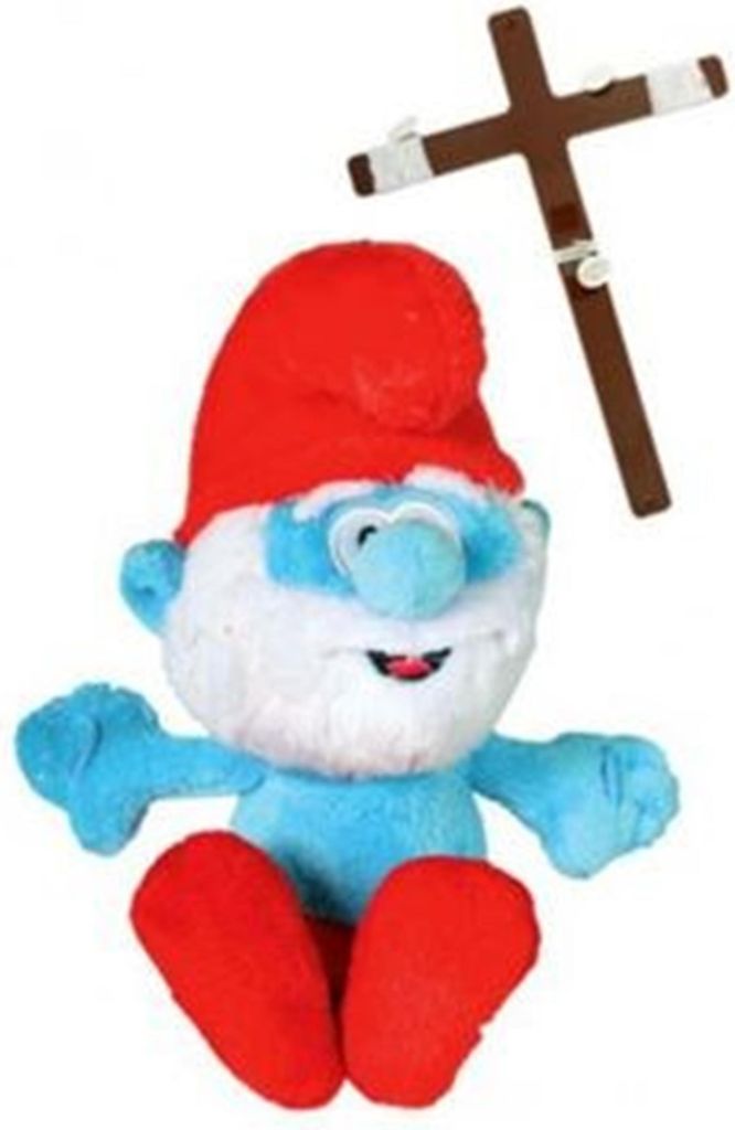 Pluszowa pacynka - Tata Smerf 20 cm Zdjęcie produktu 