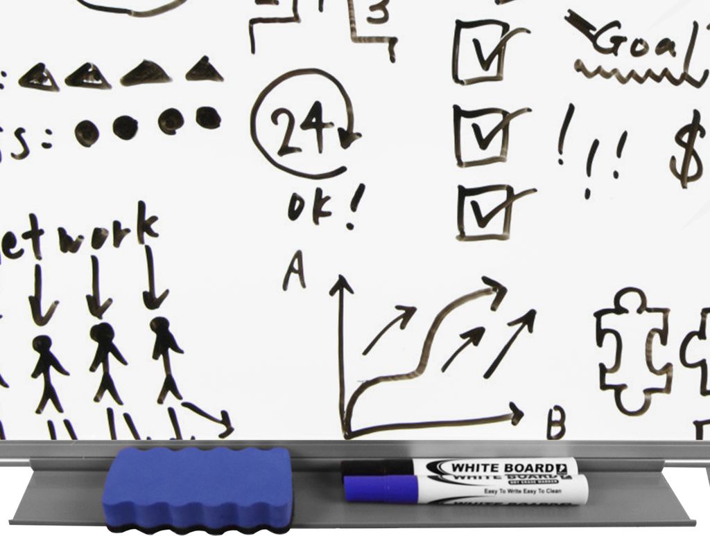 UISEBRT Whiteboard Flipchart s podstavcem, magnetická Obrázek produktu 11