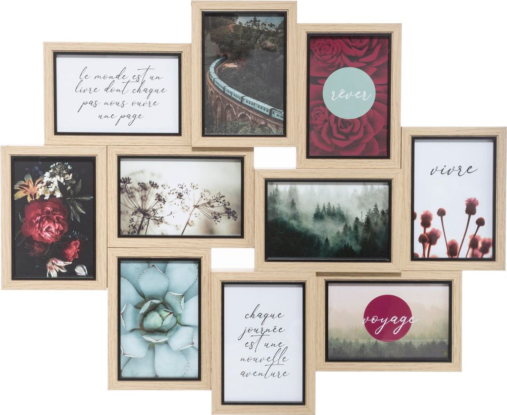 A collage of 10 framed photos, arranged in a grid.
