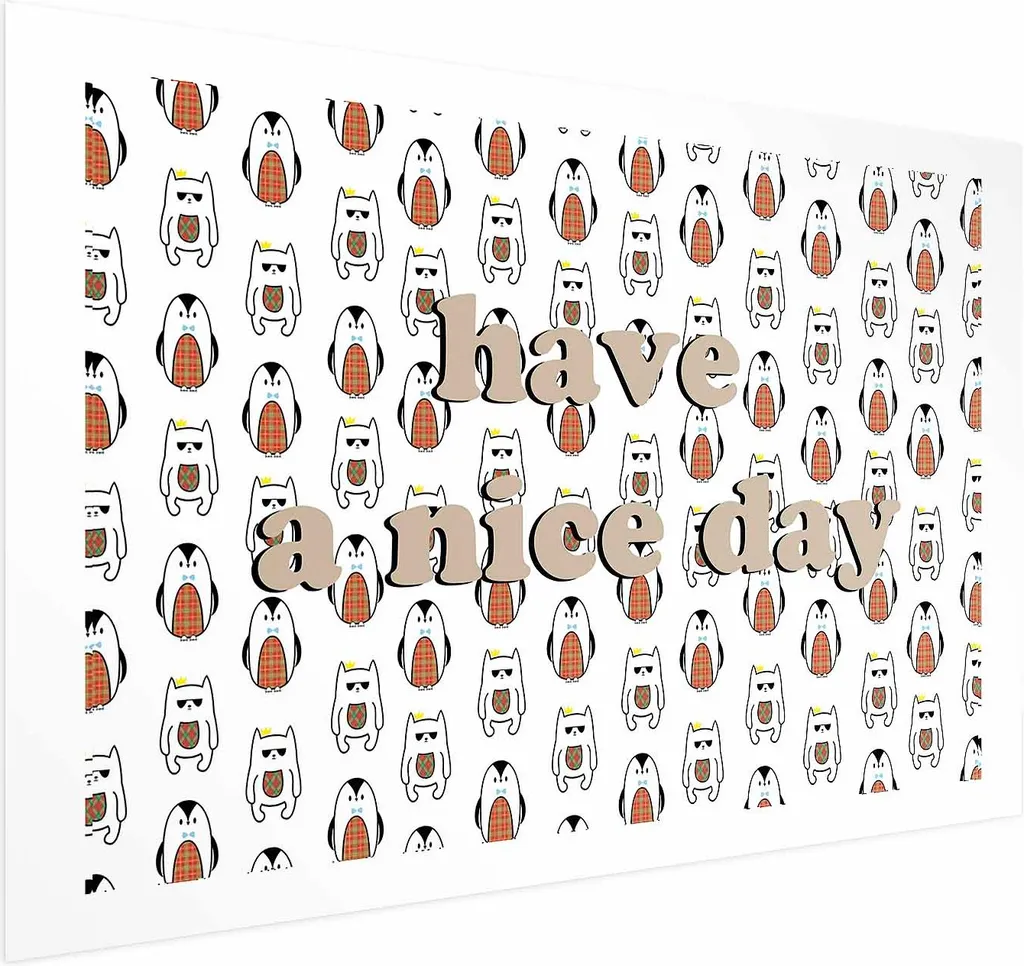 Poster Motivazionale Nice Day 90x60 | Decorazione Minimal Wall Art