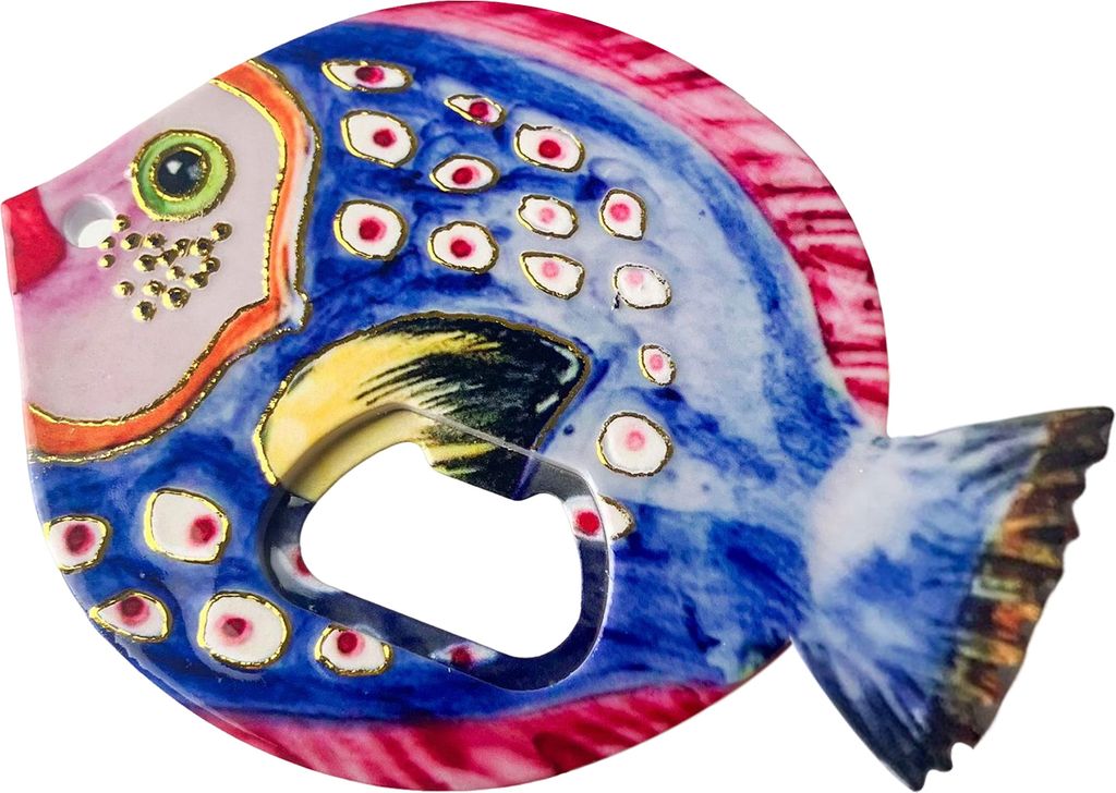 Fisch-Flaschenöffner-Magnet, Vintage-Prägungsdesign, Fischmaul-Flaschenöffner, Wohnmobil-Bieröffner, Küchengerät für Campingliebhaber