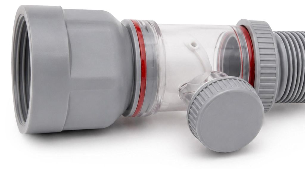 Sifone lavabo flessibile estensibile salvaspazio grigio Immagine del prodotto 