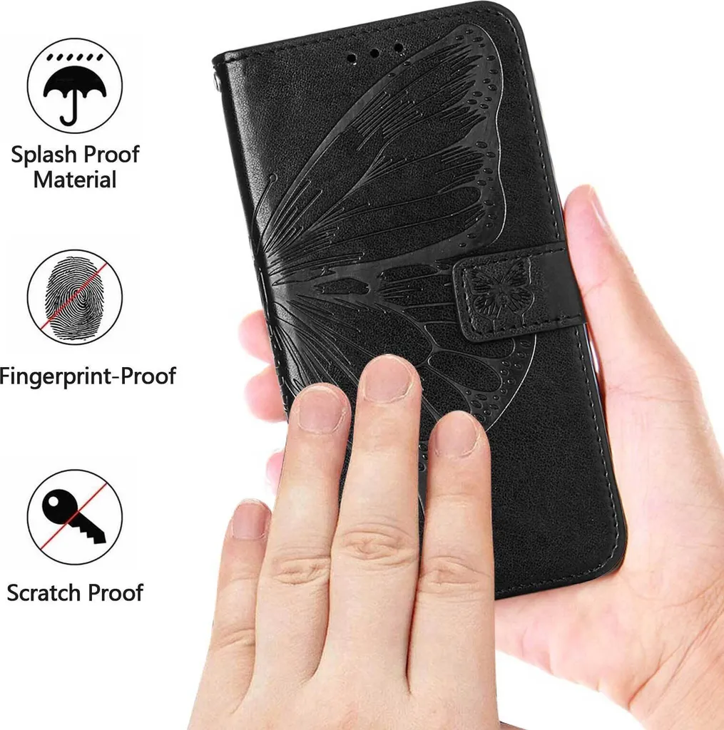 Custodia LG Velvet 2 Pro Farfalla in Rilievo - Look Chic e Sicuro - 6