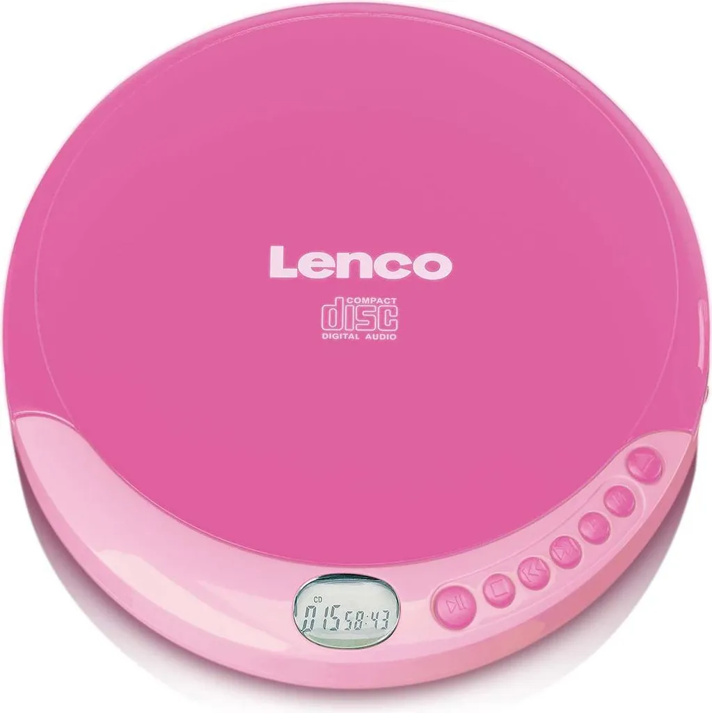 Lecteur CD Portable Lenco CD-011 Rose : Ne tombez plus jamais en panne