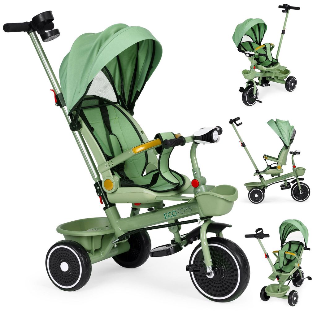 ECOTOYS multifunkčná detská trojkolka 6 mesiacov–6 rokov, Obrázok produktu 