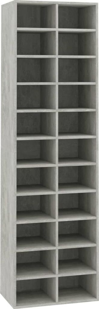 vidaXL Szafka na buty betonowa szara 54×34×183 cm płyta Zdjęcie produktu 