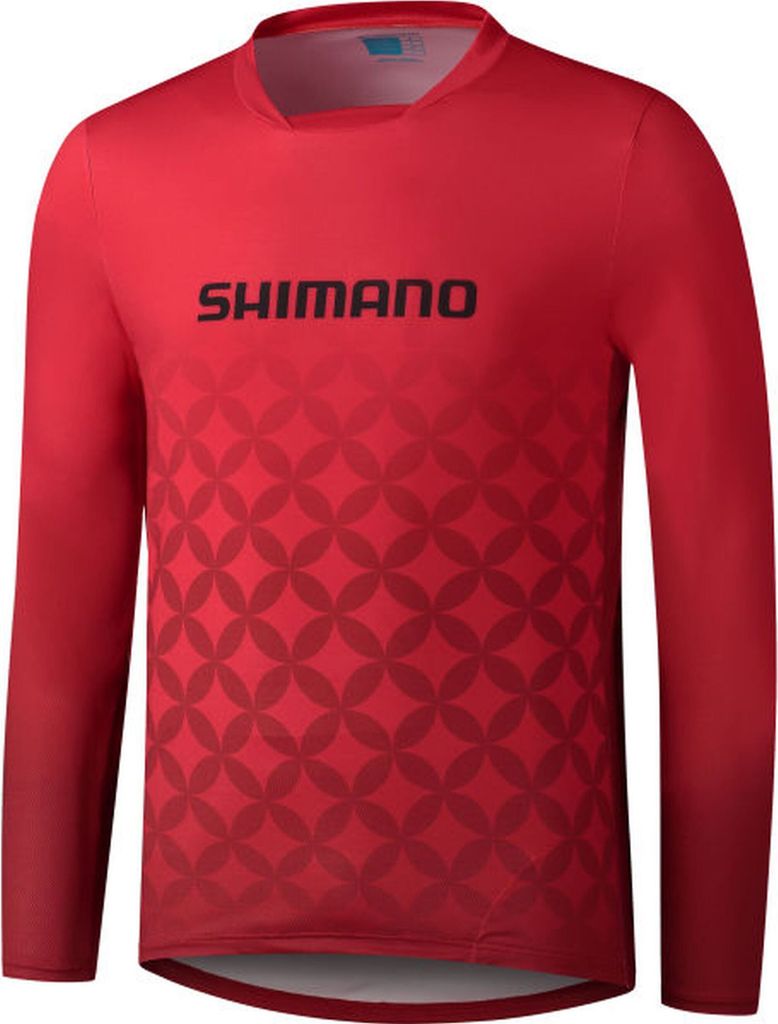 Shimano MYOKO L.S. Long Sleeve Jersey, Red