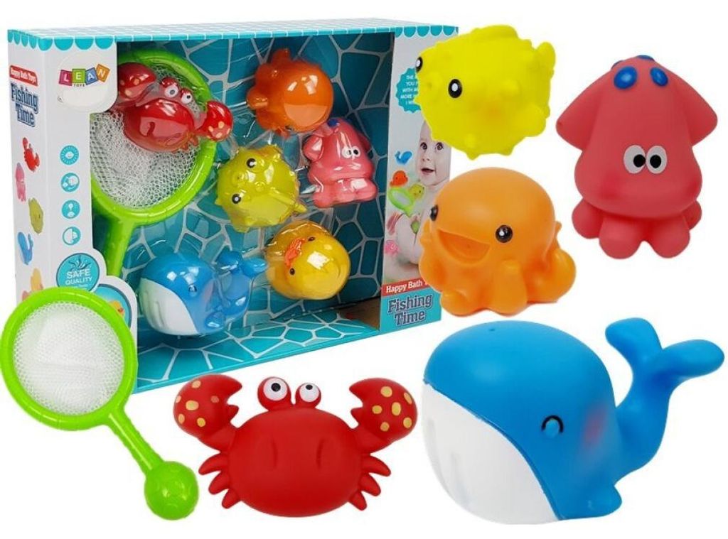 Leantoys Wassertier Badeset, nur Delfinkrabbe