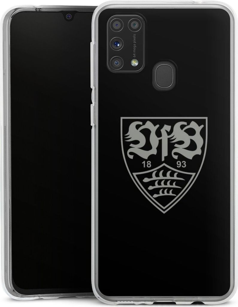 DeinDesign Handyhülle für Samsung Galaxy M31 Silikon Hülle Case Smartphone Schutzhülle Logo Offizielles Lizenzprodukt VfB Stuttgart