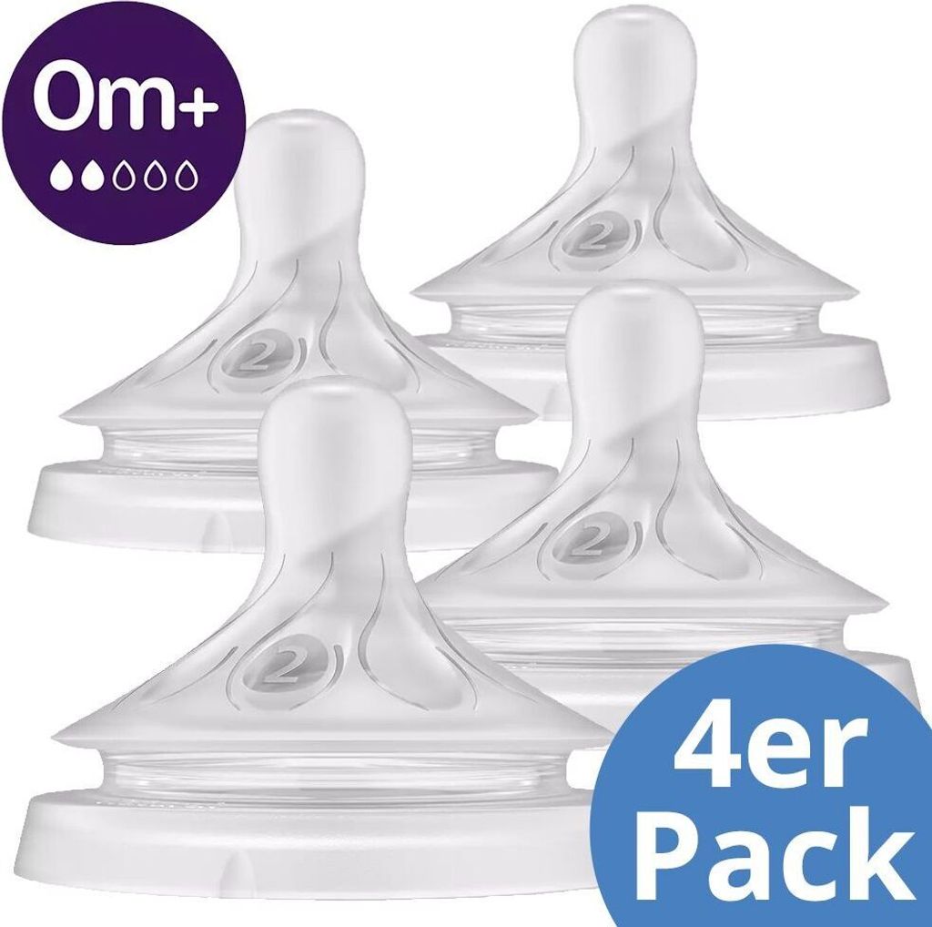 Philips Avent Trinksauger 4er Pack Natural Response - Silikon