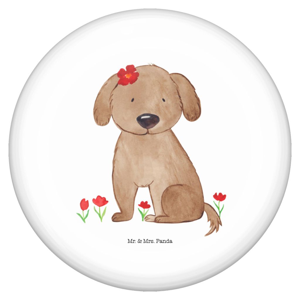 Mr. & Mrs. Panda Button Hund Dame - Weiß - Geschenk, Hunde, Badge, Plakette, Anstecker Pin, Sprüche, Liebenswert, Liebe, Ansteckbutton, Niedlich,...