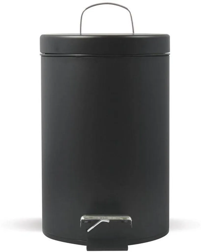 Poubelle noire mate 3L : fini les traces de doigts et le nettoyage difficile