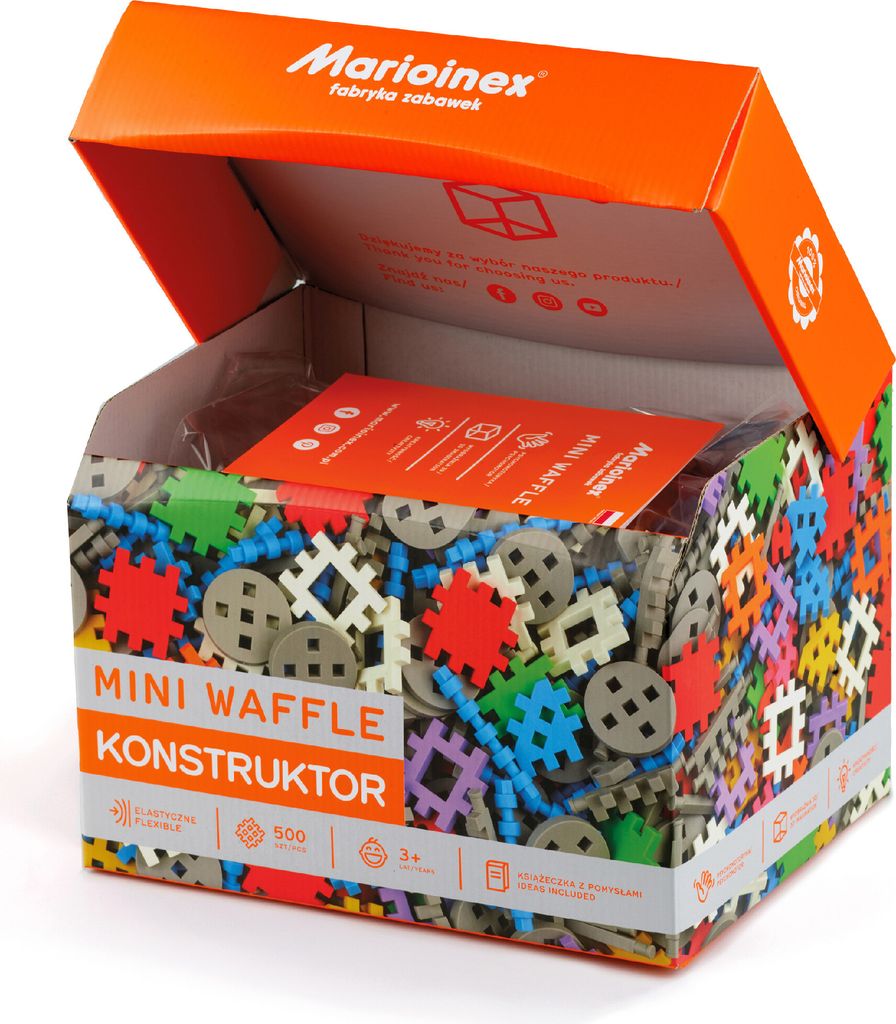 Marioinex Tovarna Igrač Mini Vaflji Konstruktorji 500 Kosov Obrázok produktu 