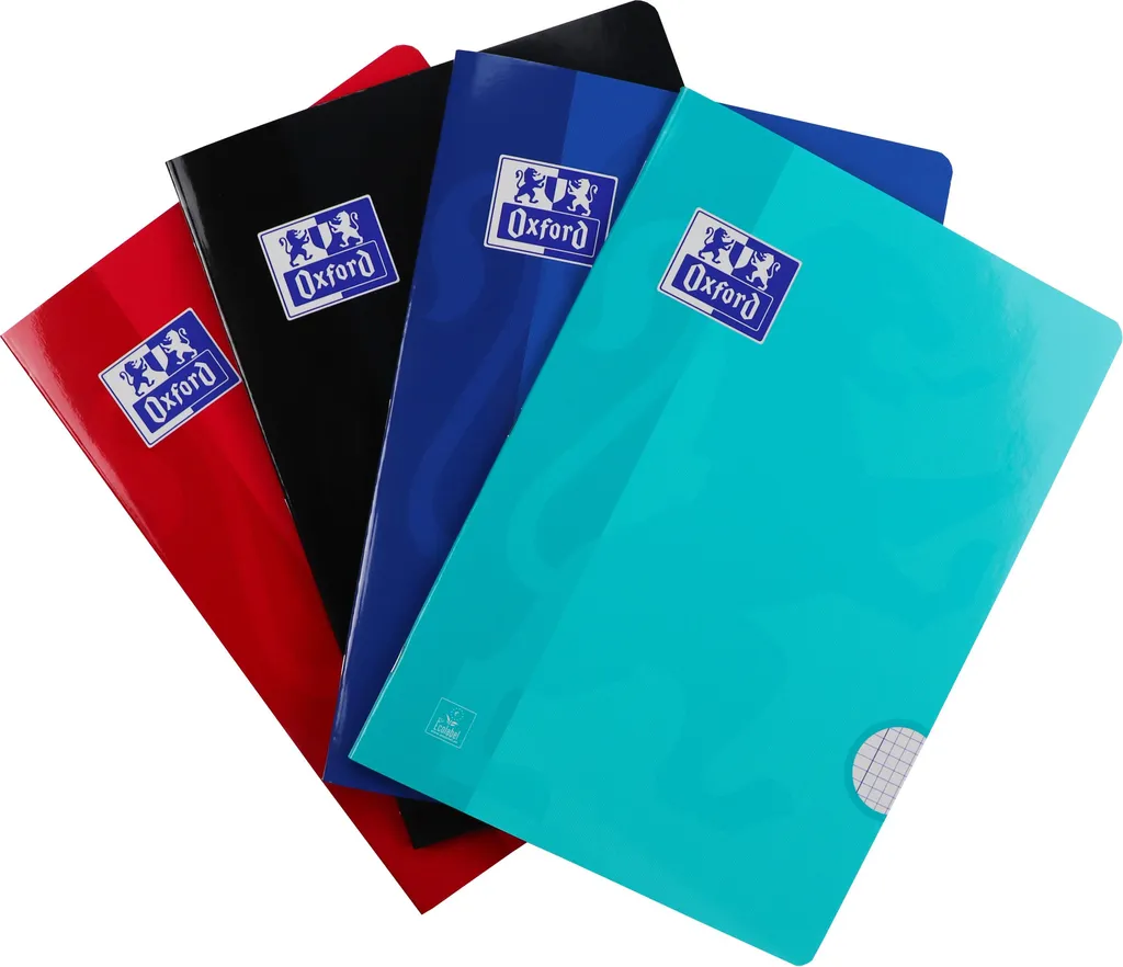 Cahier A4 Petit Carreaux 5x5 mm Oxford 72 Pages Papier 80g Pack de 10