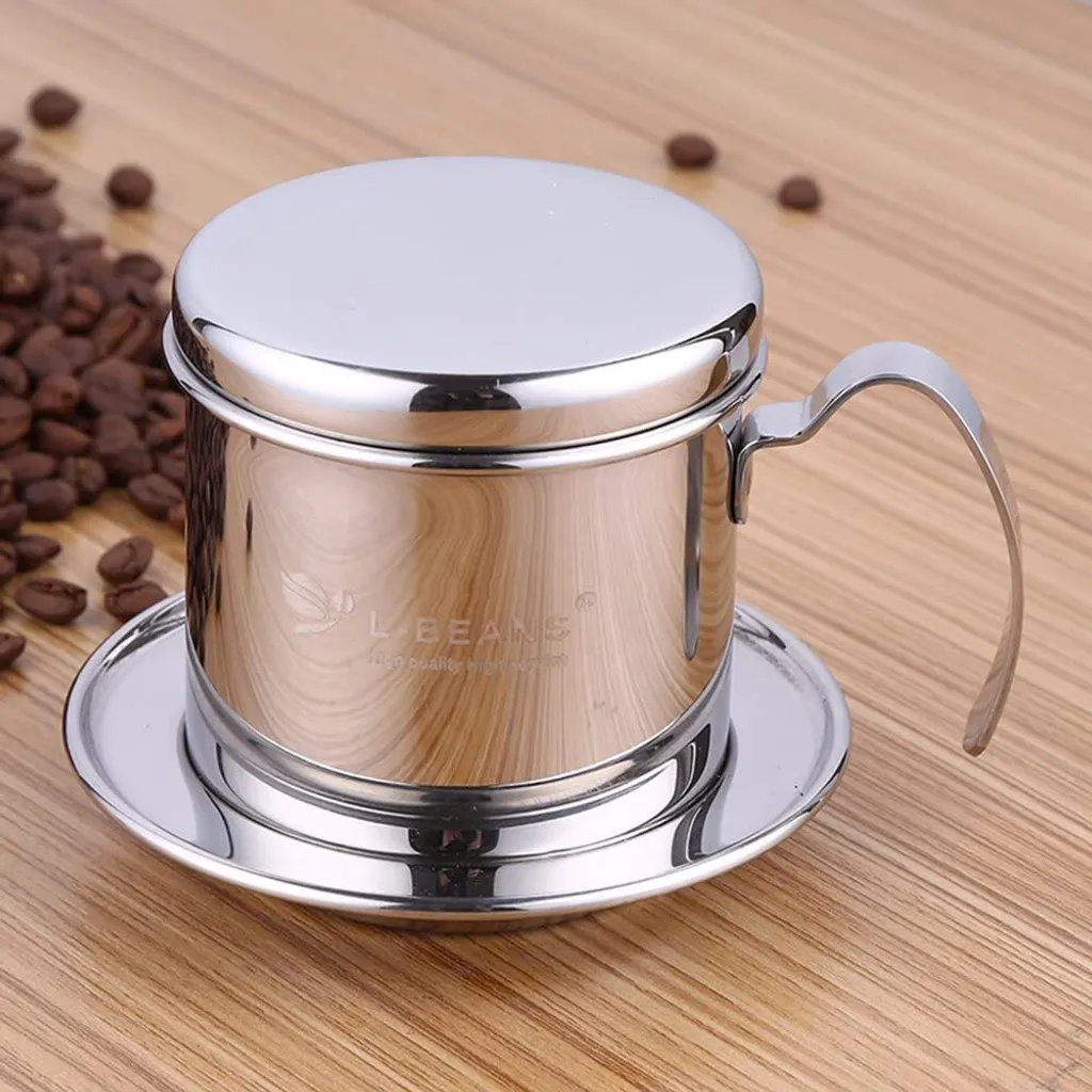Cafetière vietnamienne individuelle inox - Filtre goutte à goutte portable