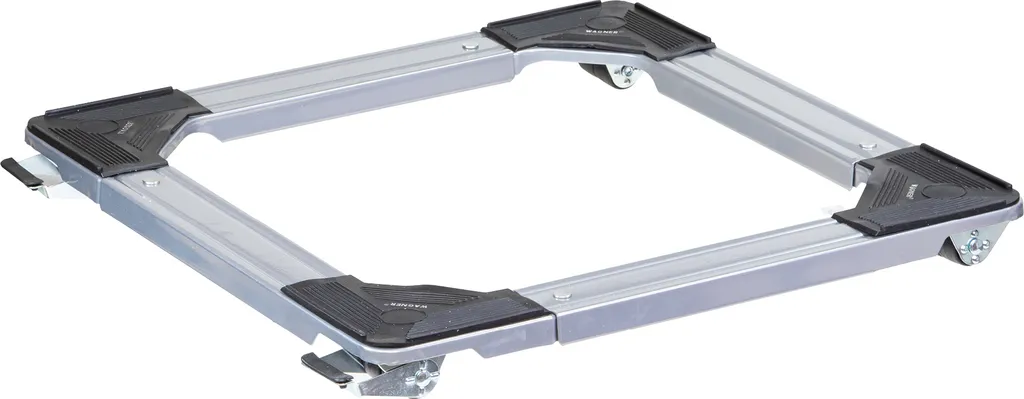 Chariot de Transport Ajustable 46-66 cm en Acier Charge Lourde 220 kg