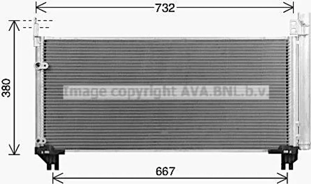 Condensateur climatisation Lexus RX pour remplacer pièce OE 8846048220