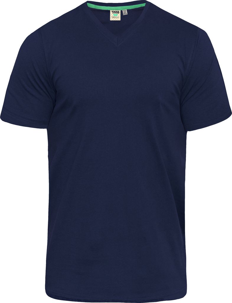Duke - "D555 Signature" T-Shirt für Herren DC166 (XL) (Marineblau)