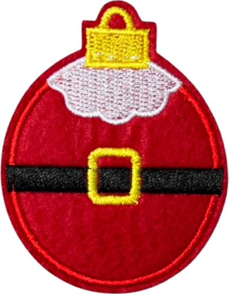 Christbaumkugel-Emblem-Aufnäher zum Aufbügeln