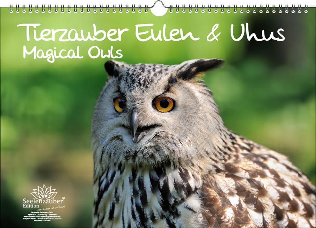 Eulenzauber Eulen und Uhus DIN A3 Immerwährender Kalender - Seelenzauber