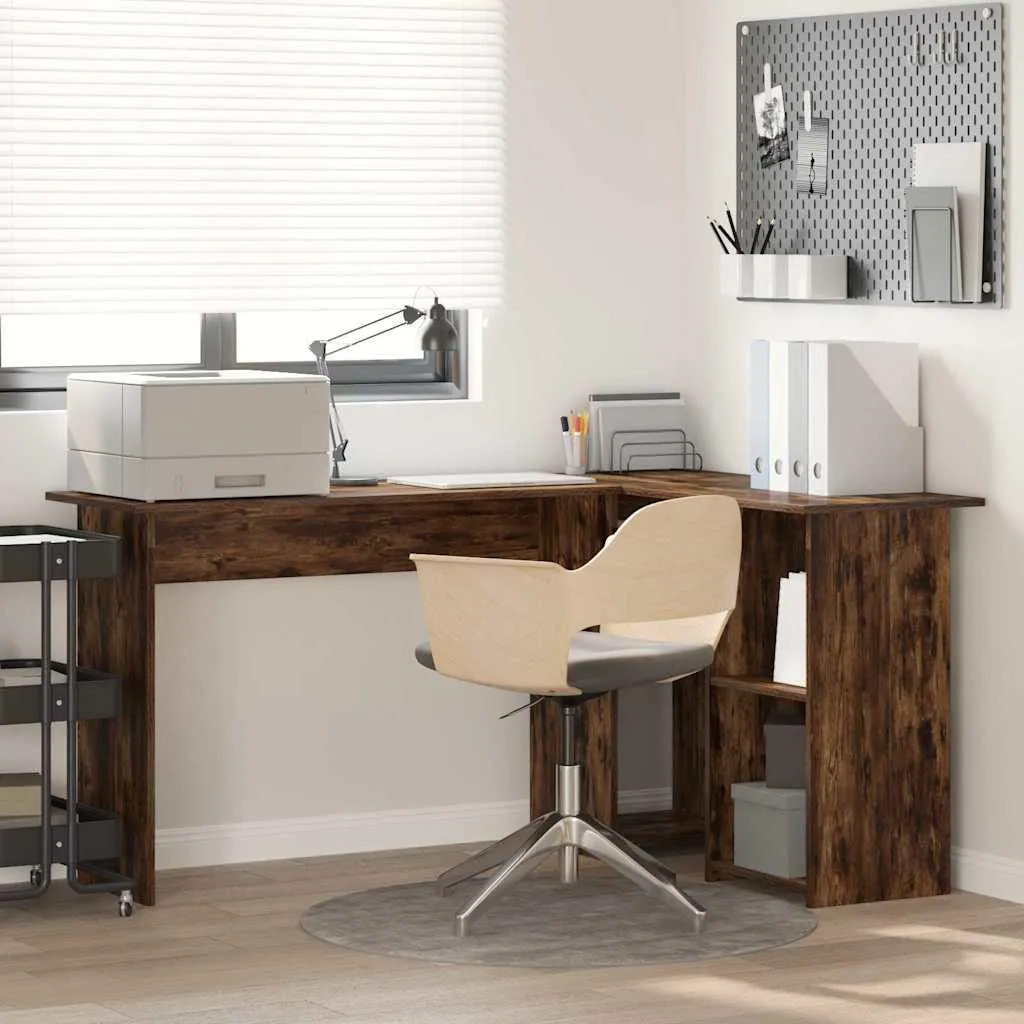 Maison Exclusive - Scrivania Rovere affumicato 142 x 102 x 73 cm Materiale ligneo