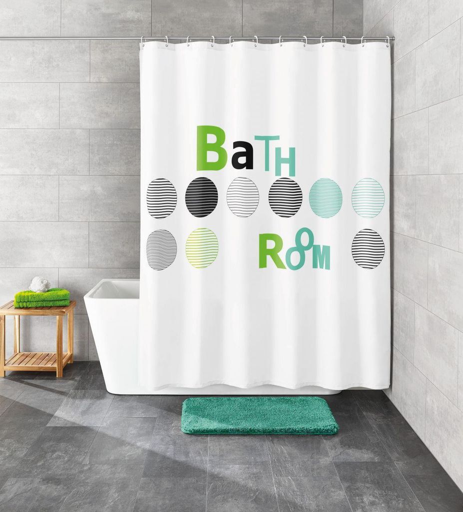 Kleine Wolke Duschvorhang Bathroom" weiß 180x200 cm" Produktbild 