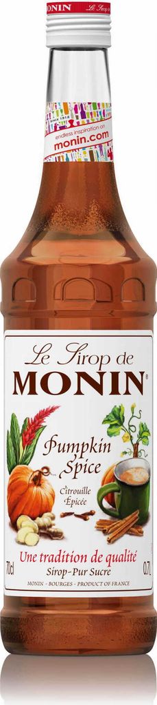 Monin Syrop Pumpkin Spice z drobnymi przyprawami wegański Zdjęcie produktu 