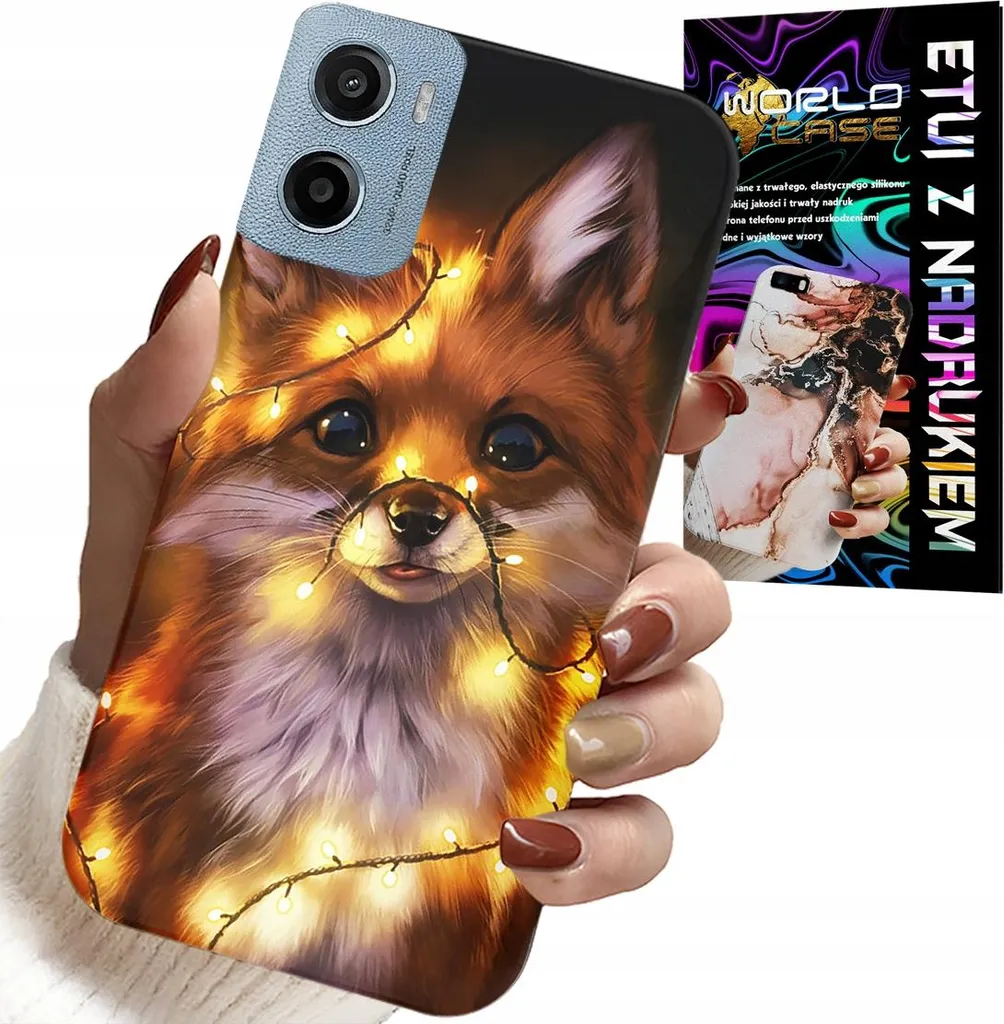 Custodia per Motorola E15 / G05 - Dolce volpe Animali della foresta Custodia + Pellicola protettiva