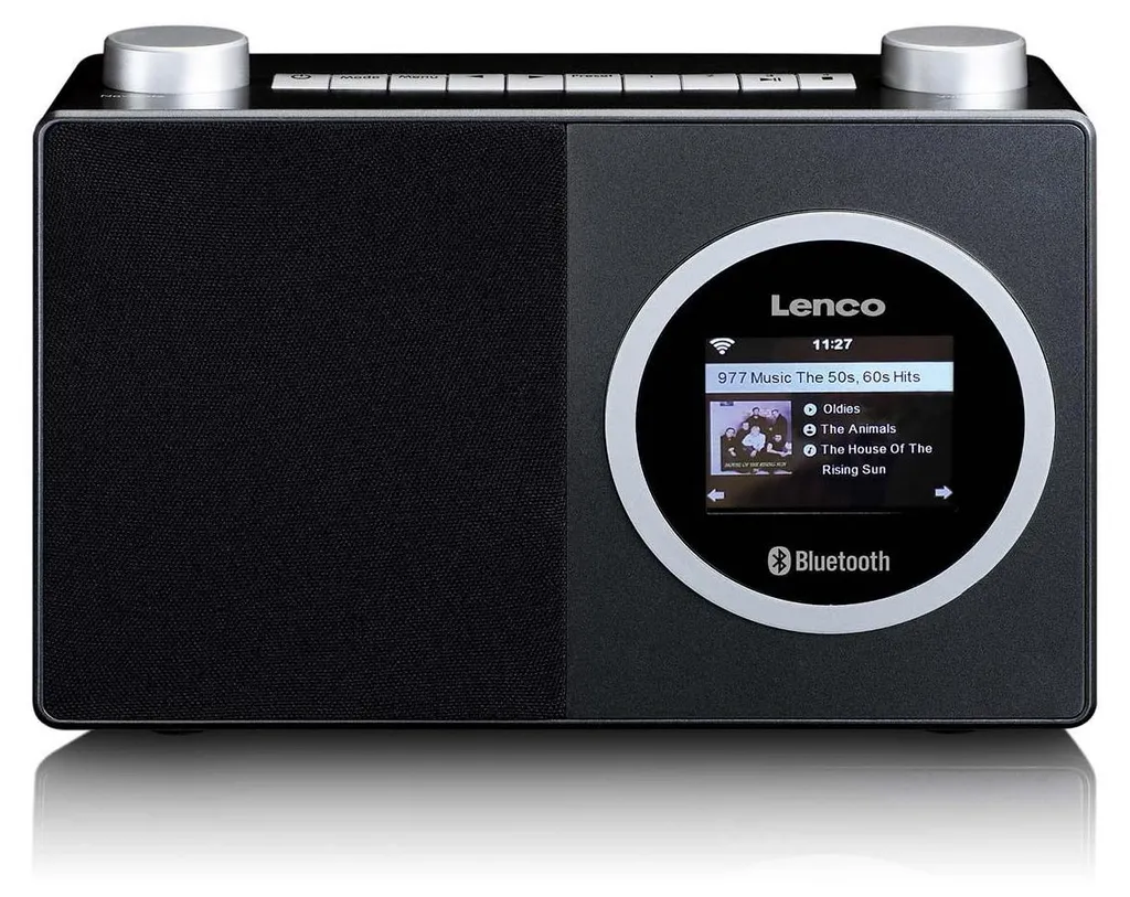 Radio Internet Wi-Fi Lenco DIR-70BK avec Réception Bluetooth Intégrée