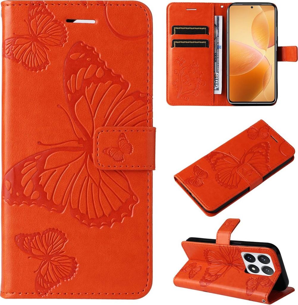 Mobigear Butterfly  Xiaomi 14T Pro Hülle Klapphülle Produktbild 