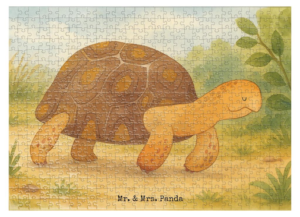 Mr. & Mrs. Panda Puzzle Schildkröte Marschieren Design 551 Teile - Weiß - Geschenk, Schildkröten, Inspiration, 500, Legespiel, 300, Meer, Liebli...