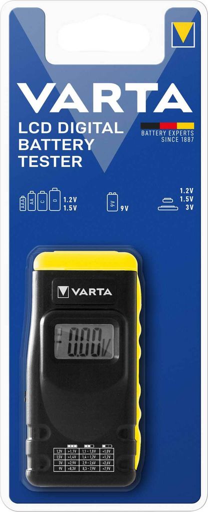 Varta 891101401, 9v, AA, AAA, AAAA, C, D, 9 V, Schwarz, Produktbild 