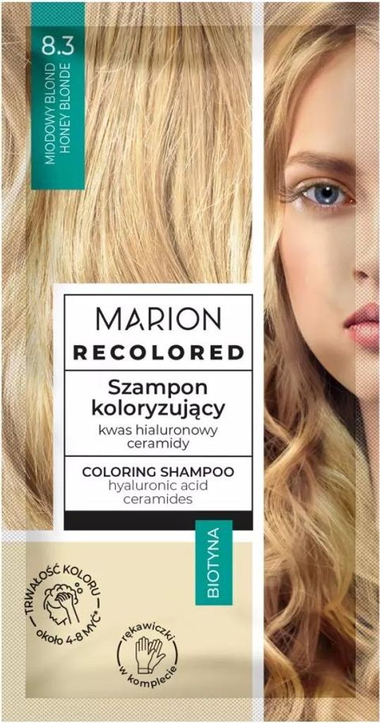 Obarvující šampon Marion pro Medově Blond vlasy 8.3, 35 ml Obrázek produktu 
