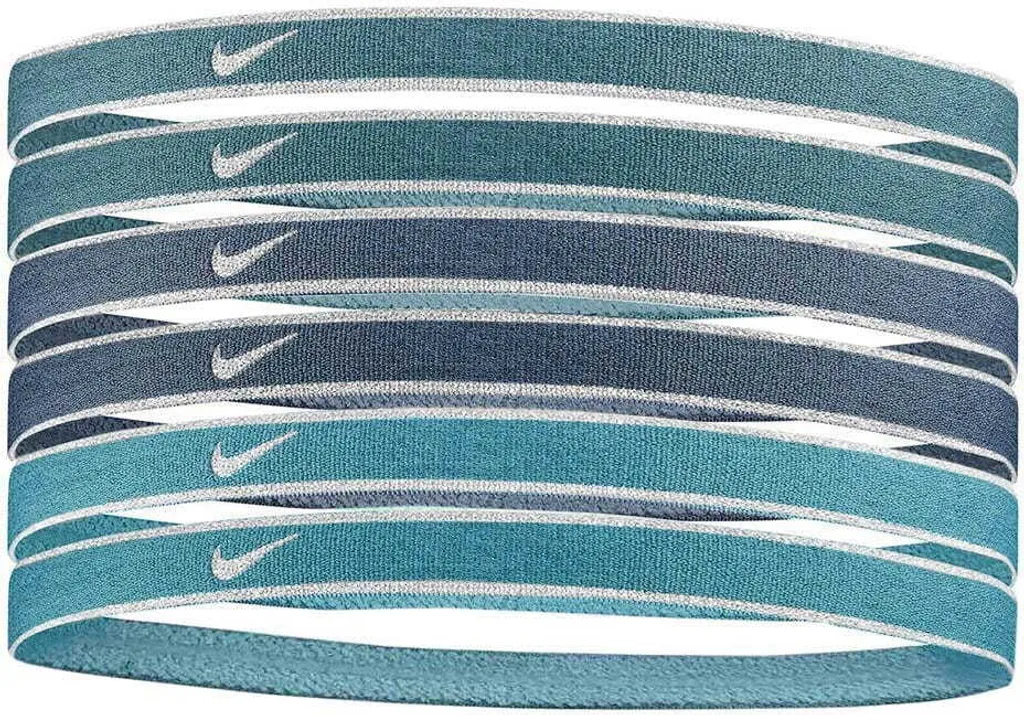 Elastici per capelli Nike Swoosh Sport metallizzati 6 pz. N1002008407OS